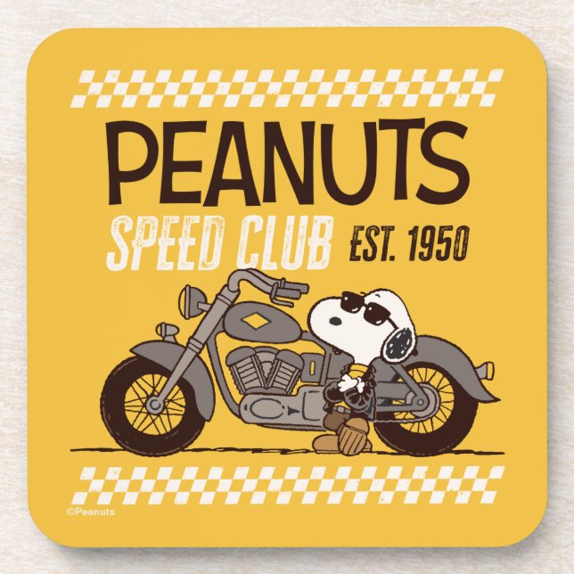 Dessous-de-verre cacahuètes | Snoopy Speed Club (Devant)