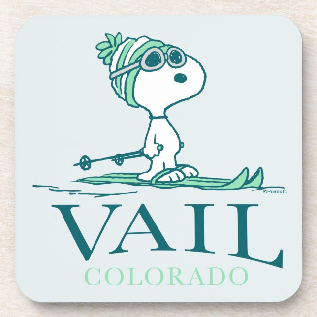 Dessous-de-verre cacahuètes | Snoopy Vail Colorado (Devant)