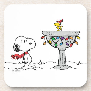 Dessous-de-verre cacahuètes   Snoopy & Woodstock Froid Birdbath