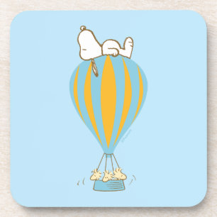Dessous-de-verre cacahuètes   Snoopy & Woodstock Hot Air Balloon
