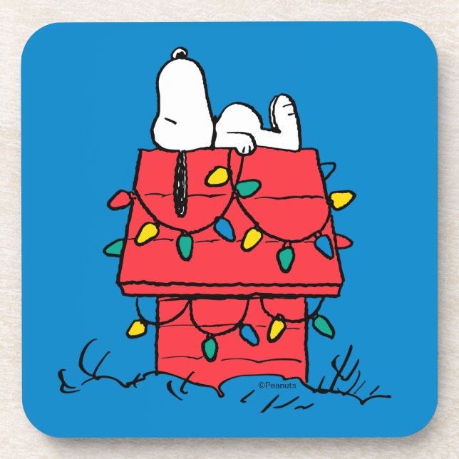 Dessous-de-verre cacahuètes | Snoopy's Dog House With Lights (Devant)