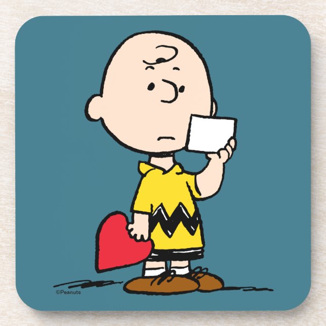 Dessous-de-verre cacahuètes | Valentine's Day Charlie Brown Valenti (Devant)