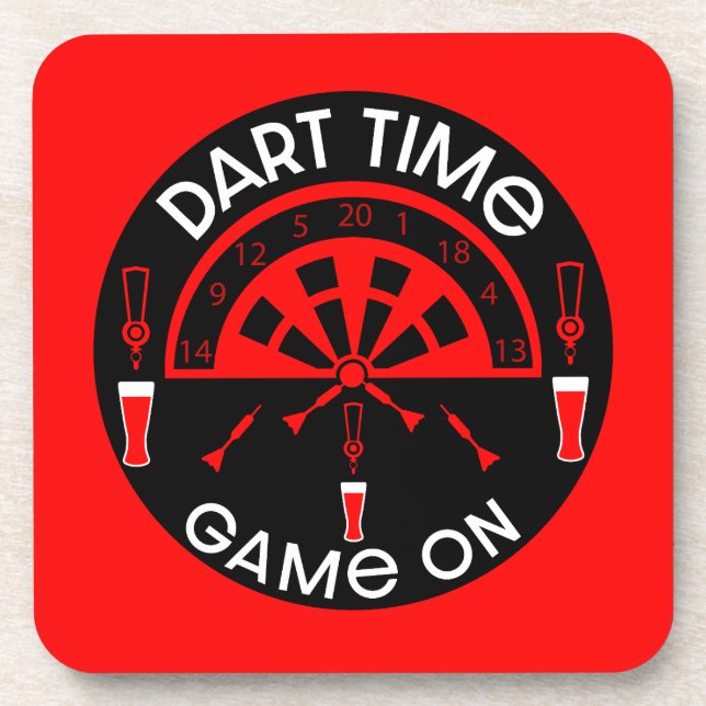 Dessous-de-verre Cadeau de jeu Dartboard (Devant)
