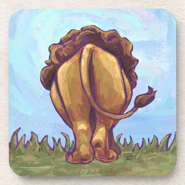 Dessous-de-verre Cadeaux et accessoires Lion (Devant)