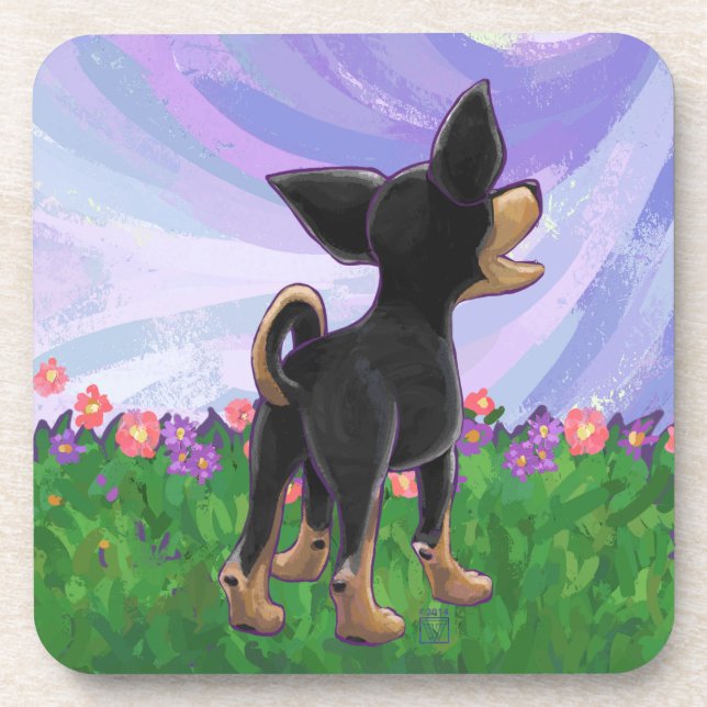 Dessous-de-verre Cadeaux et Accessoires pour Chihuahua (Devant)