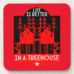 Dessous-de-verre Cadeaux Et Vêtements De Playhouse Treehouse