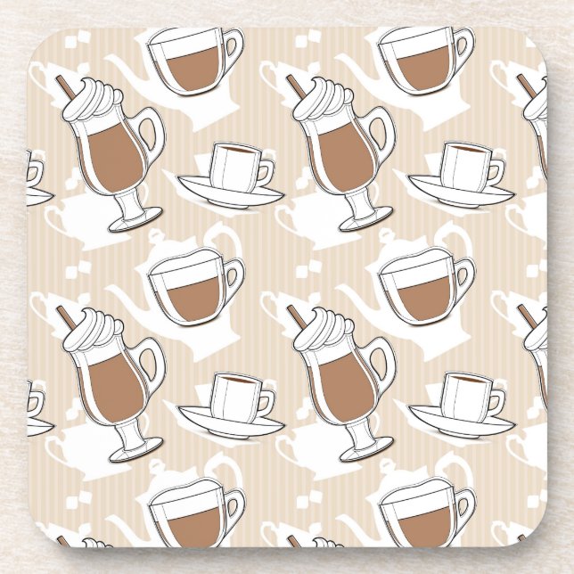 Dessous-de-verre Café, motif doux (Devant)