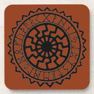 Dessous-de-verre Calendrier runique solaire celtique Viking