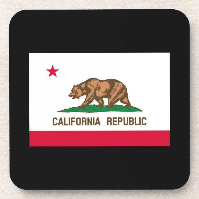Dessous-de-verre California State Flag Design (Devant)