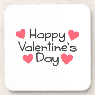 Dessous-de-verre Calligraphie Heureuse Sainte-Valentin   DESSOUS DE