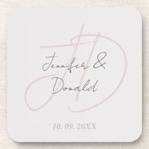 Calligraphie tendance monogramme de script classiq