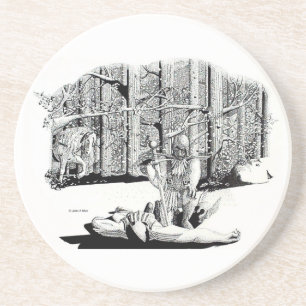 Dessous de verre - Camarade tombée (noir)