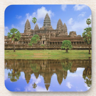 Dessous-de-verre Cambodge, Kampuchea, temple d'Angkor Vat.