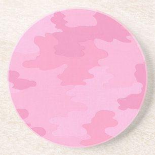 Dessous de verre Camouflage rose