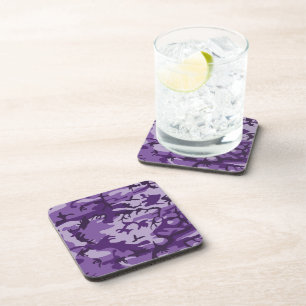 Dessous-de-verre Camouflage Violet, Militaire, Armée