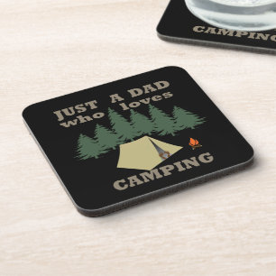 Dessous-de-verre camping et randonnée père
