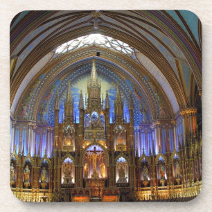 Dessous-de-verre Canada, Québec, Montréal. Intérieur de Notre 2