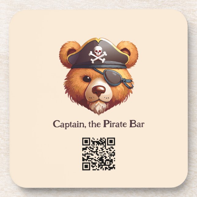 Dessous-de-verre Capitaine Bear (Devant)