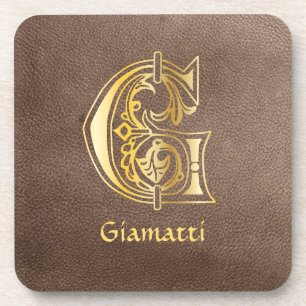 Dessous-de-verre Capitale décorative botanique médiévale G