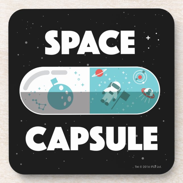 Dessous-de-verre Capsule d'espace (Devant)