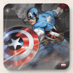 Dessous-de-verre Captain America Déviant l'Attaque