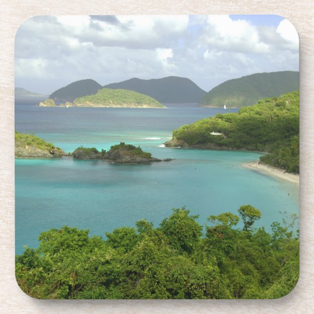 Dessous-de-verre Caraïbes, îles Vierges américaines, St. John, Trun (Devant)