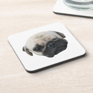 Dessous-de-verre Carlin chiot mignon ami chien ... か わ い い 子 犬