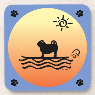 Dessous-de-verre Carlin Surf Beverage Coaster