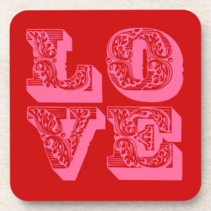 DESSOUS-DE-VERRE CARRÉ AMOUR