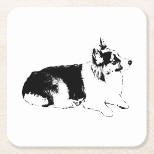 DESSOUS-DE-VERRE CARRÉ EN PAPIER 