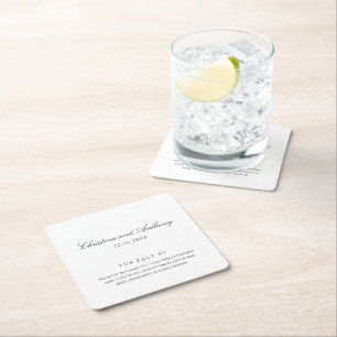 DESSOUS-DE-VERRE CARRÉ EN PAPIER 