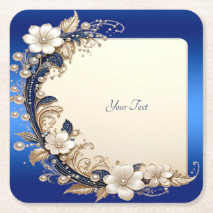 DESSOUS-DE-VERRE CARRÉ EN PAPIER 