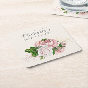 DESSOUS-DE-VERRE CARRÉ EN PAPIER 