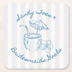 DESSOUS-DE-VERRE CARRÉ EN PAPIER 