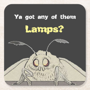 Dessous-de-verre Carré En Papier A obtenu n'importe quelle mite Meme de lampes