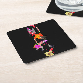 Dessous-de-verre Carré En Papier A Stopover in Paradise