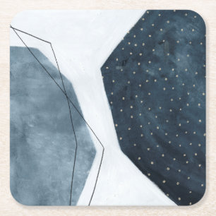 Dessous-de-verre Carré En Papier Abstraction adjacente
