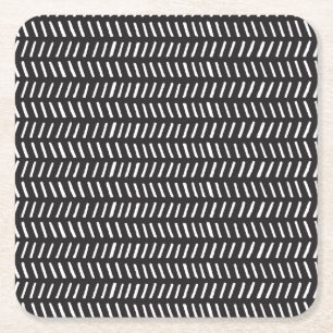 Dessous-de-verre Carré En Papier Abstrait tripes Horizontal Vintage Arrière - plan