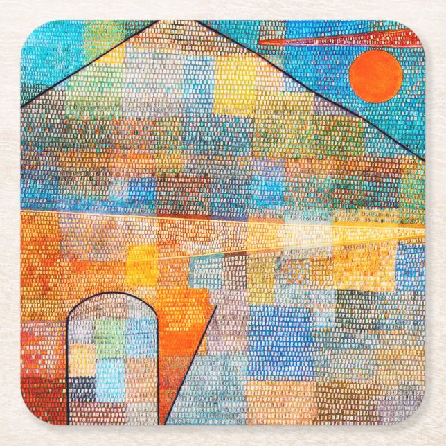 Dessous-de-verre Carré En Papier Ad Parnassum, Paul Klee (Devant)