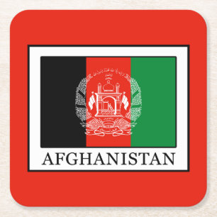 Dessous-de-verre Carré En Papier Afghanistan