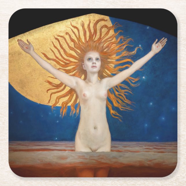 Dessous-de-verre Carré En Papier Akseli Gallen-Kallela - Ad Astra (Devant)