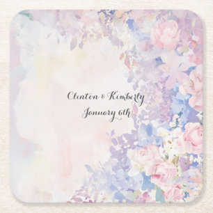 Dessous-de-verre Carré En Papier Allessandra Paper Coaster Personnalisable