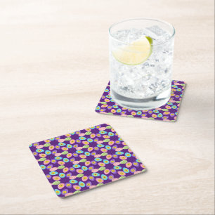 Dessous-de-verre Carré En Papier Amateur d'oeufs de Pâques Motif de printemps