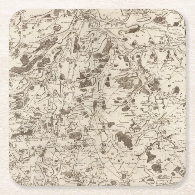 Dessous-de-verre Carré En Papier Amiens (Devant)