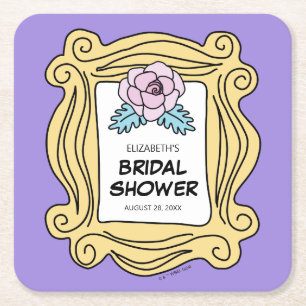 Dessous-de-verre Carré En Papier AMIS™   Celui avec la Fête des mariées