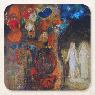 Dessous-de-verre Carré En Papier Apparition, Redon