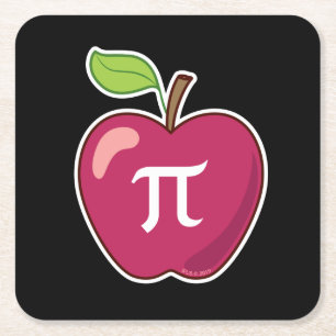 Dessous-de-verre Carré En Papier Apple pi