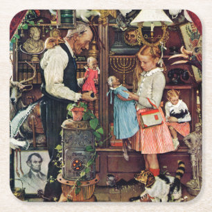 Dessous-de-verre Carré En Papier April Fool, 1948