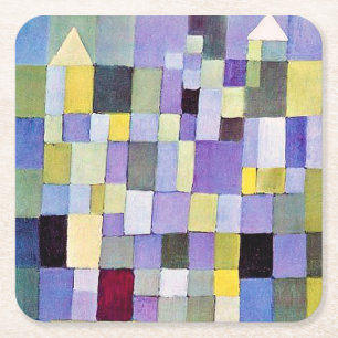 Dessous-de-verre Carré En Papier Architecture, Paul Klee