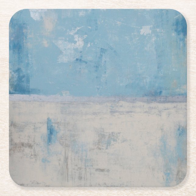 Dessous-de-verre Carré En Papier Argent Aura (Devant)